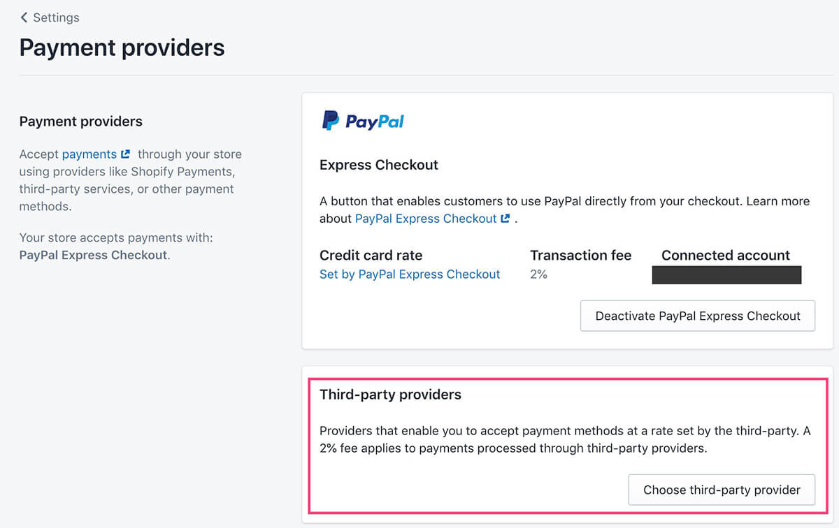 将2Checkout账户绑定到Shopify账户开始信用卡收款操作流程