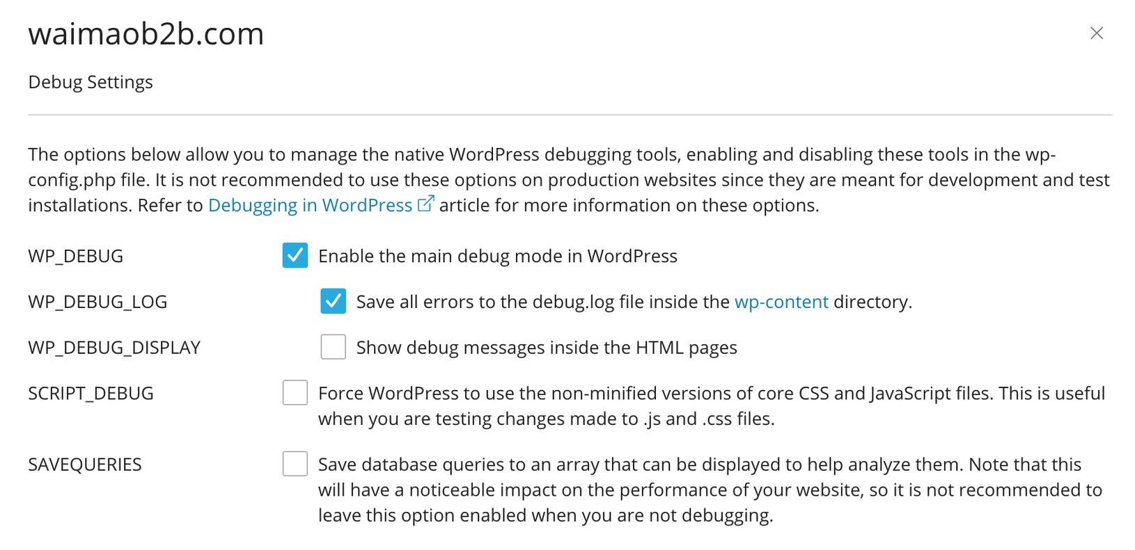 图片[35]-使用 WP Toolkit 管理 WordPress 站点 | 歪猫跨境 | WaimaoB2C-歪猫跨境 | WaimaoB2C