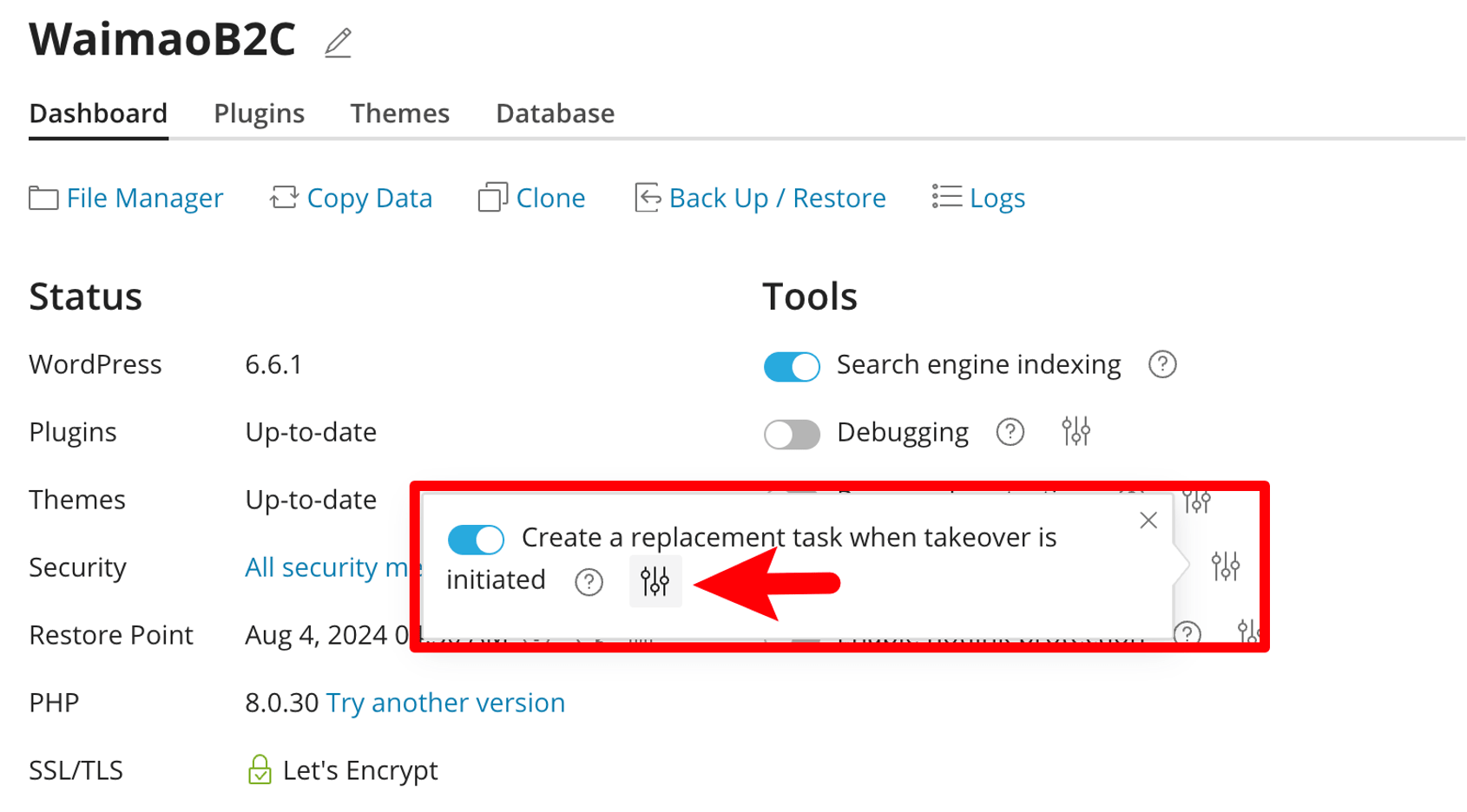 图片[38]-使用 WP Toolkit 管理 WordPress 站点 | 歪猫跨境 | WaimaoB2C-歪猫跨境 | WaimaoB2C