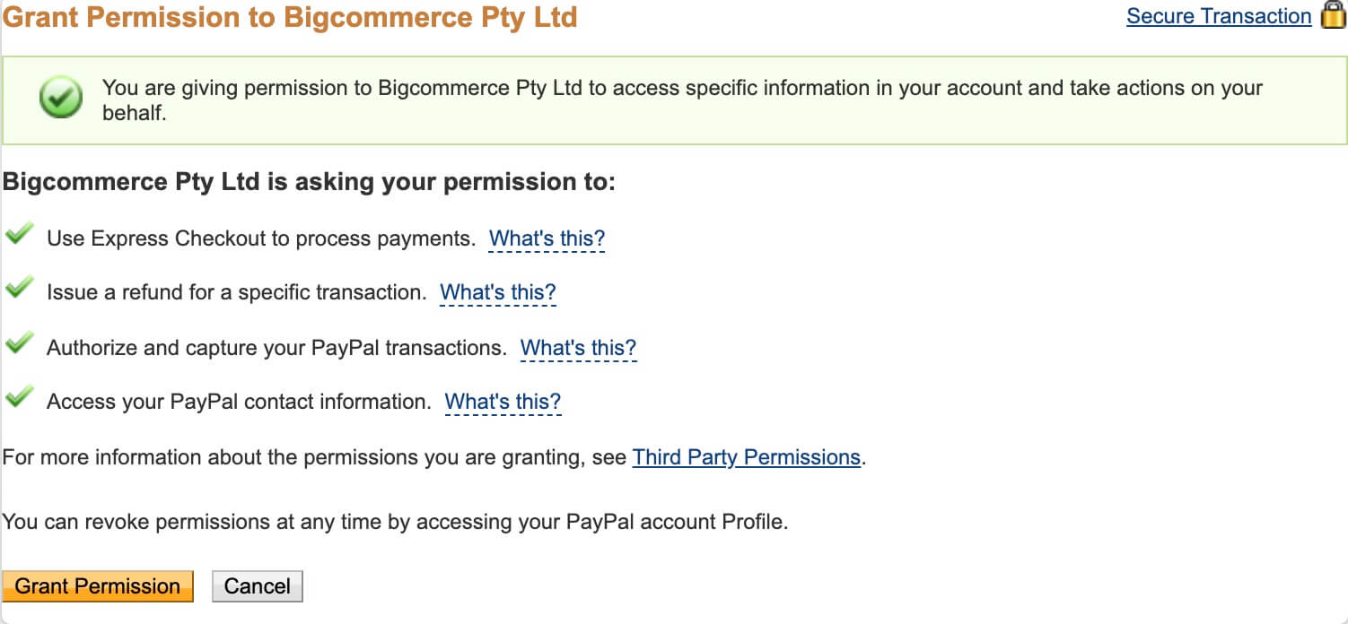 BigCommerce-店铺绑定Paypal支付方式