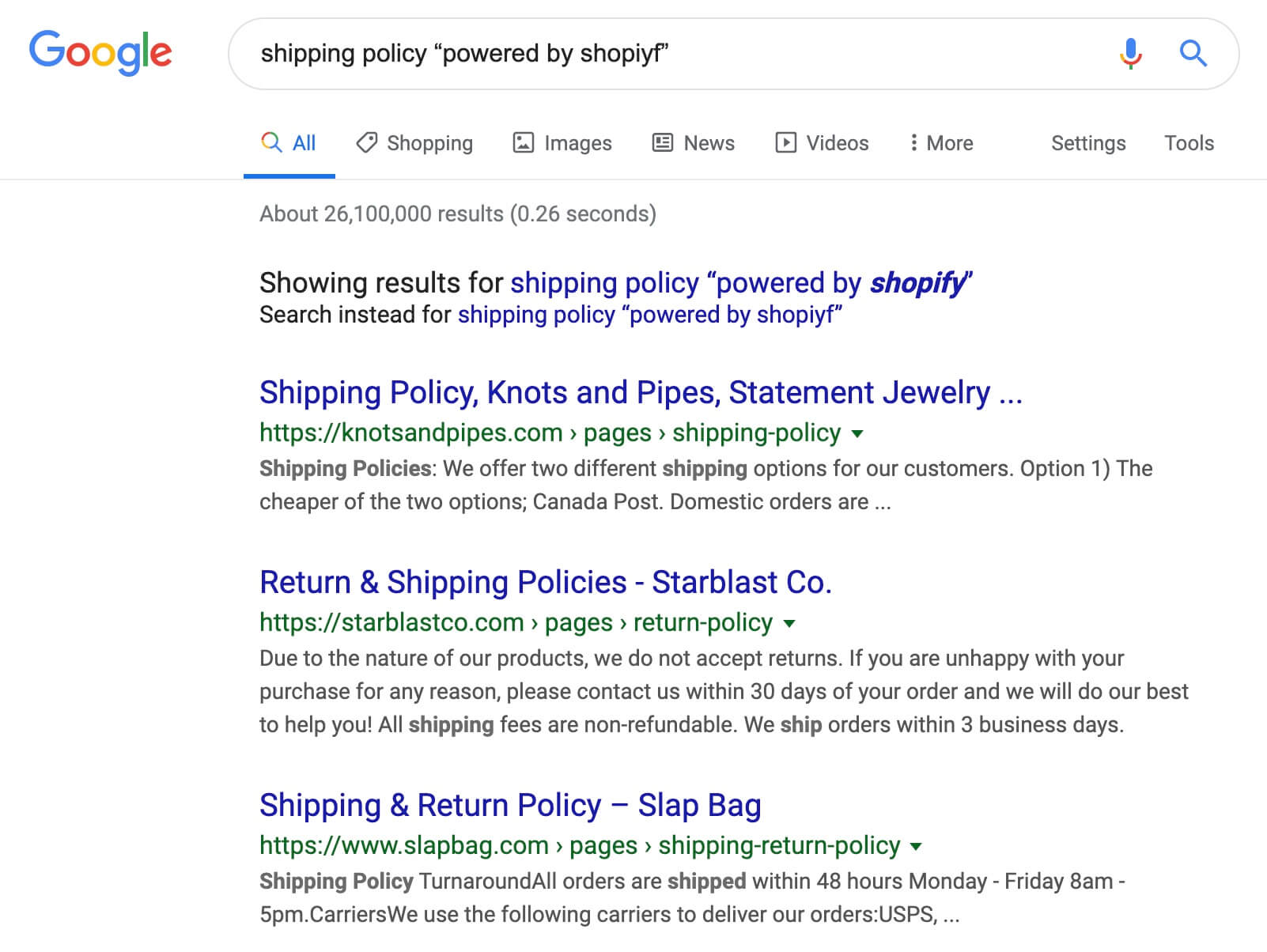 Shopify退款政策页面设置