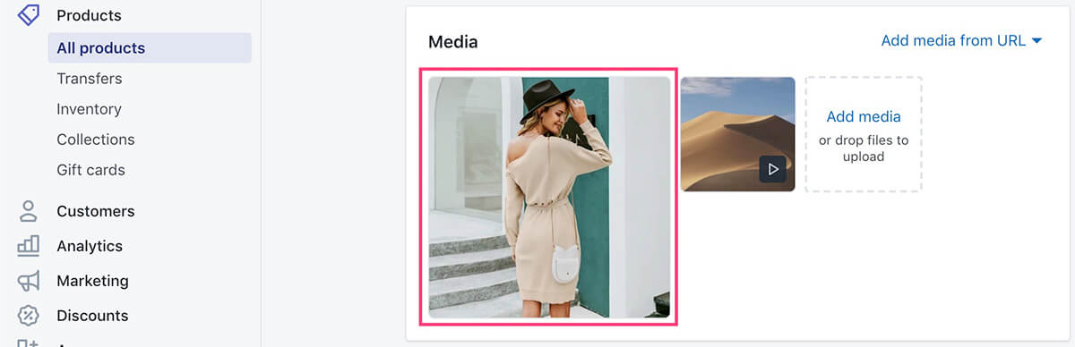 Shopify产品页面默认抓取主图作为社交媒体分享图片