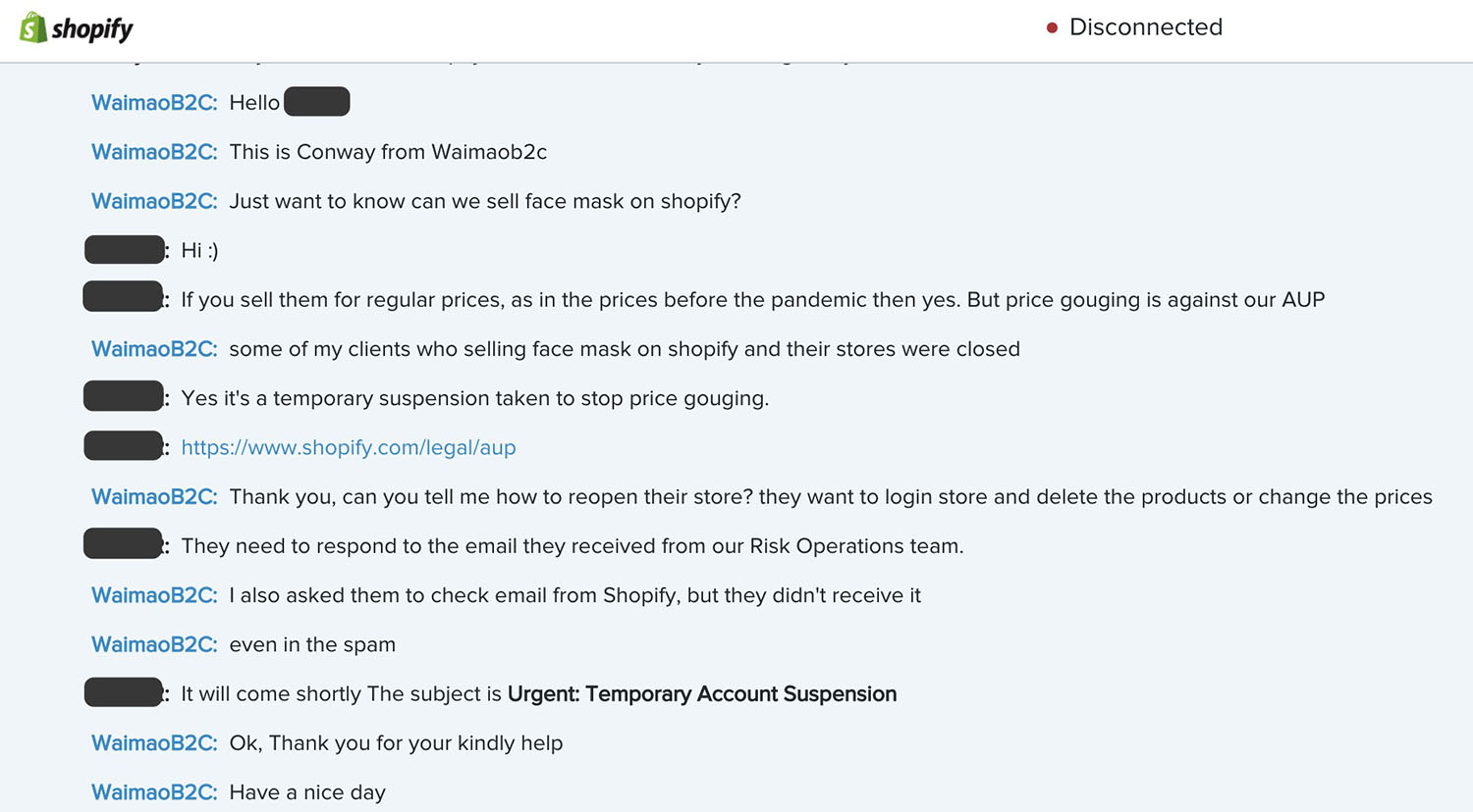 图片[4]-Shopify独立站卖口罩会封号？有可能 - Shopify已经开始对涉嫌“口罩价格欺诈”的卖家采取措施 | 歪猫跨境 | WaimaoB2C-歪猫跨境 | WaimaoB2C