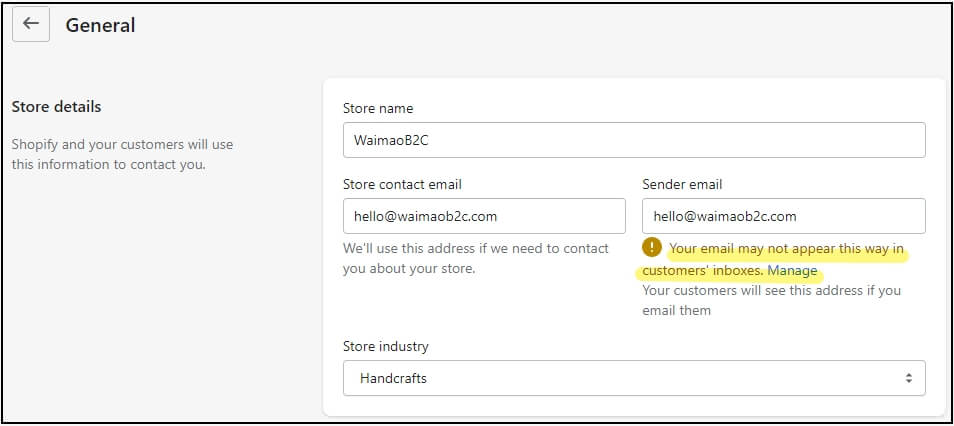 Shopify Sender Email 邮箱域名解析设置教程