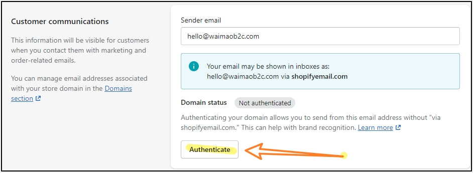 Shopify Sender Email 邮箱域名解析设置教程