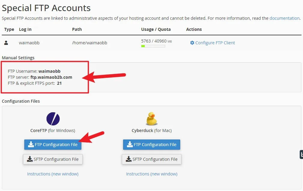 图片[5]-CPanel FTP 账户添加以及 FTP 工具设置教程 | 歪猫跨境 | WaimaoB2C-歪猫跨境 | WaimaoB2C
