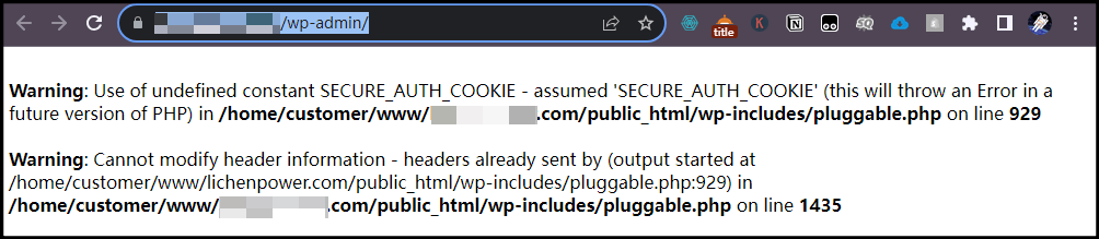 WordPress 网站 SECURE_AUTH_COOKIE 问题如何解决