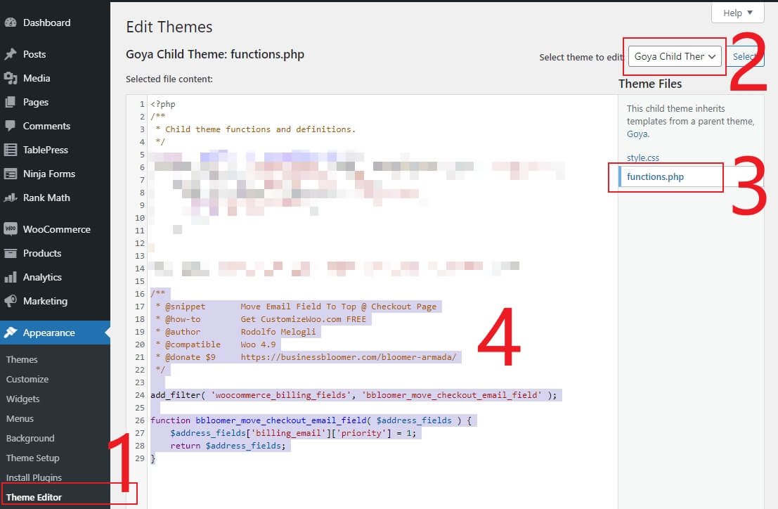 图片[4]-WooCommerce Checkout页面优化 - 将邮件地址栏移动到结款页面表单的最顶部 | 歪猫跨境 | WaimaoB2C-歪猫跨境 | WaimaoB2C