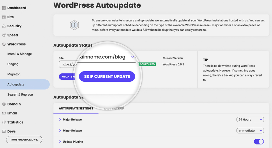 SiteGround 主机 Autoupdate 网站自动更新功能设置教程 | 歪猫跨境 WaimaoB2C